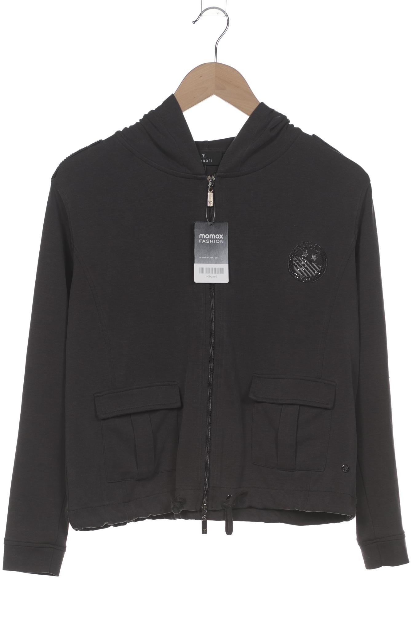 

monari Damen Kapuzenpullover, grau, Gr. 36