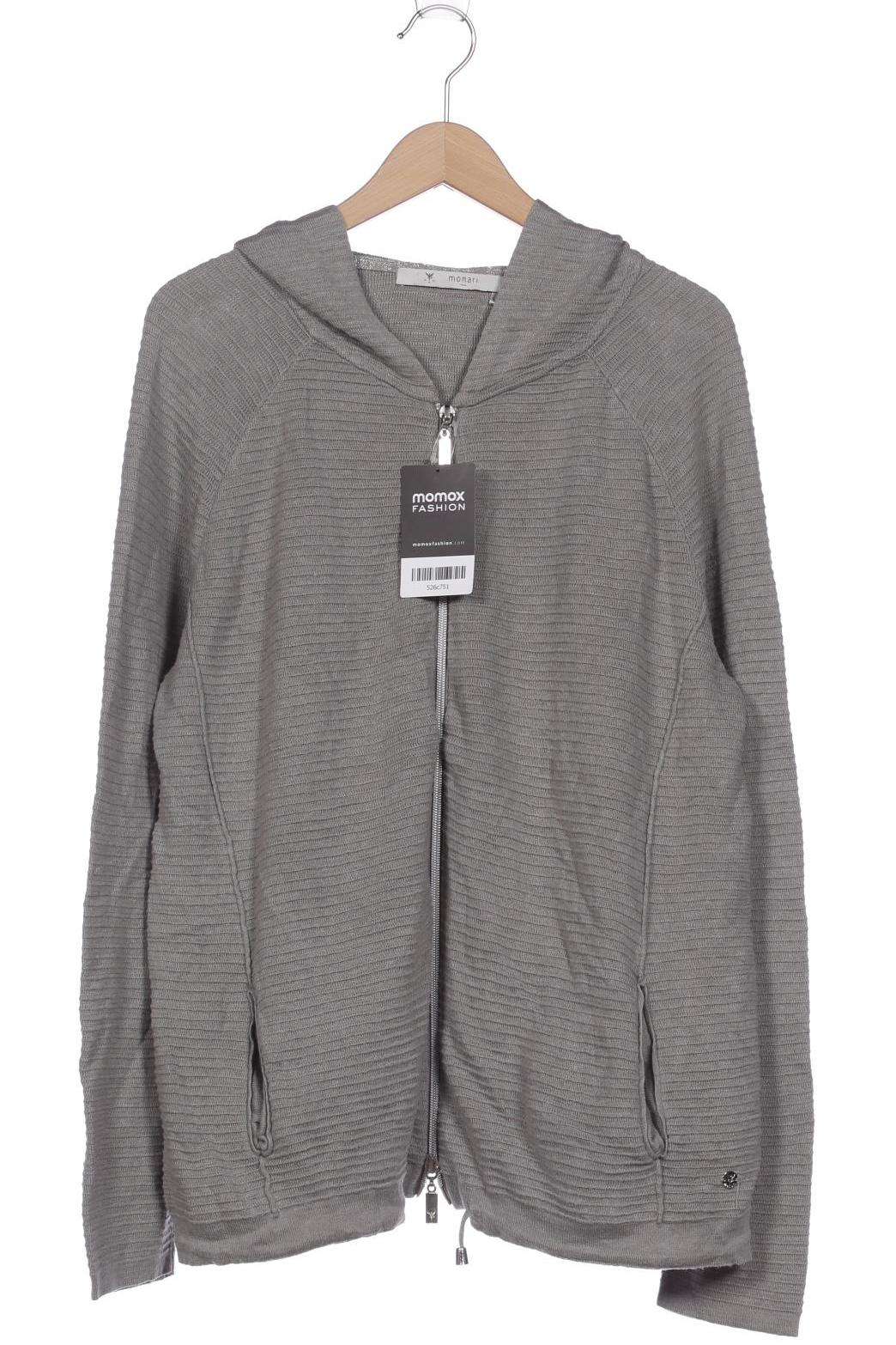 

monari Damen Kapuzenpullover, grau, Gr. 36