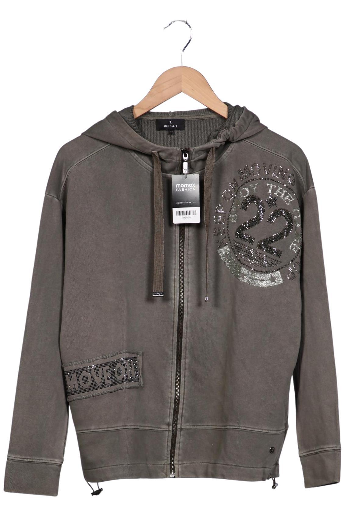 

monari Damen Kapuzenpullover, grau, Gr. 42