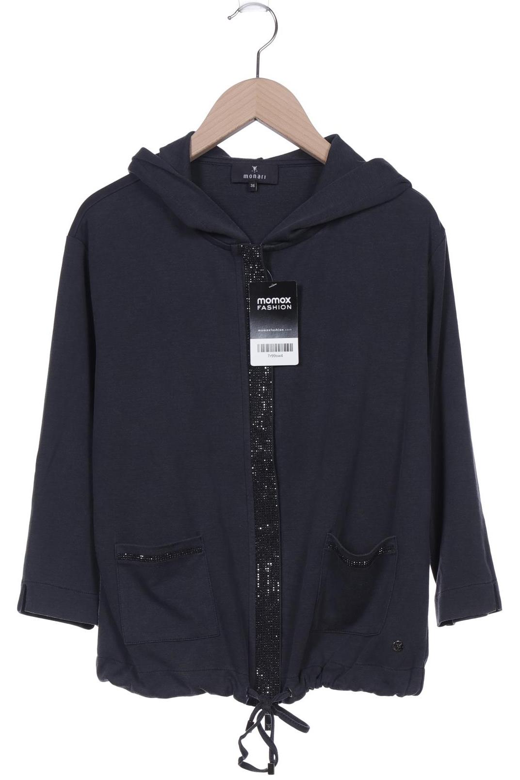 

monari Damen Kapuzenpullover, grau, Gr. 36