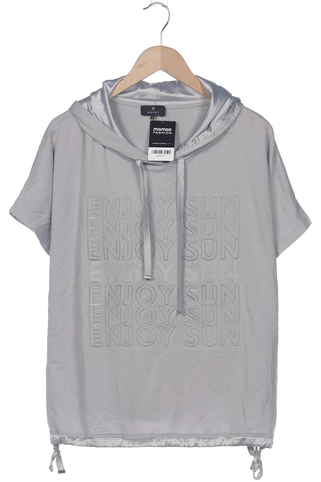 

monari Damen Kapuzenpullover, grau, Gr. 44
