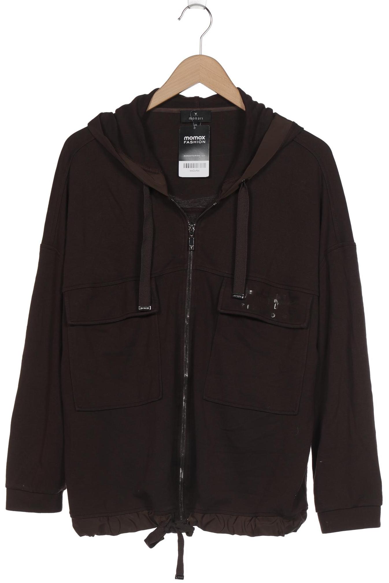 

monari Damen Kapuzenpullover, braun, Gr. 44