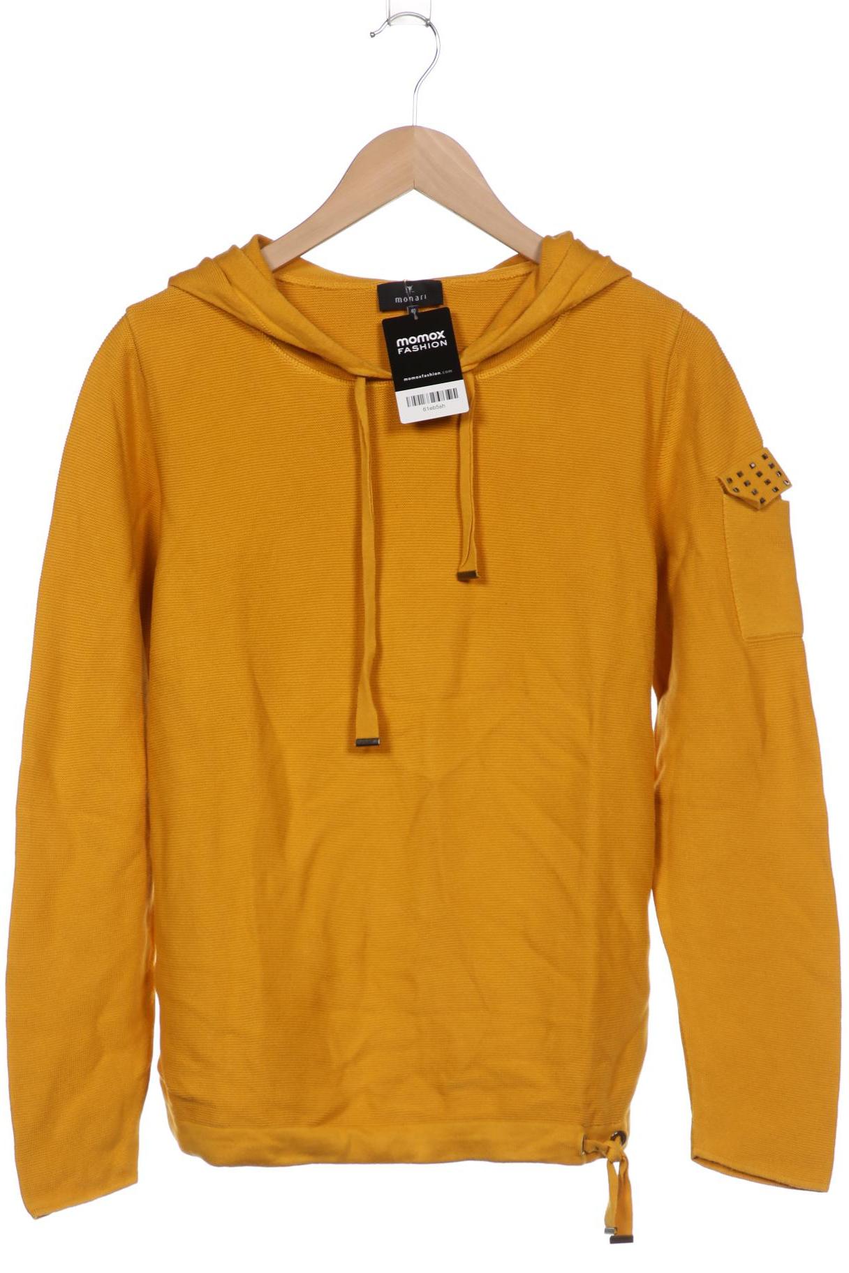 

monari Damen Kapuzenpullover, gelb, Gr. 40