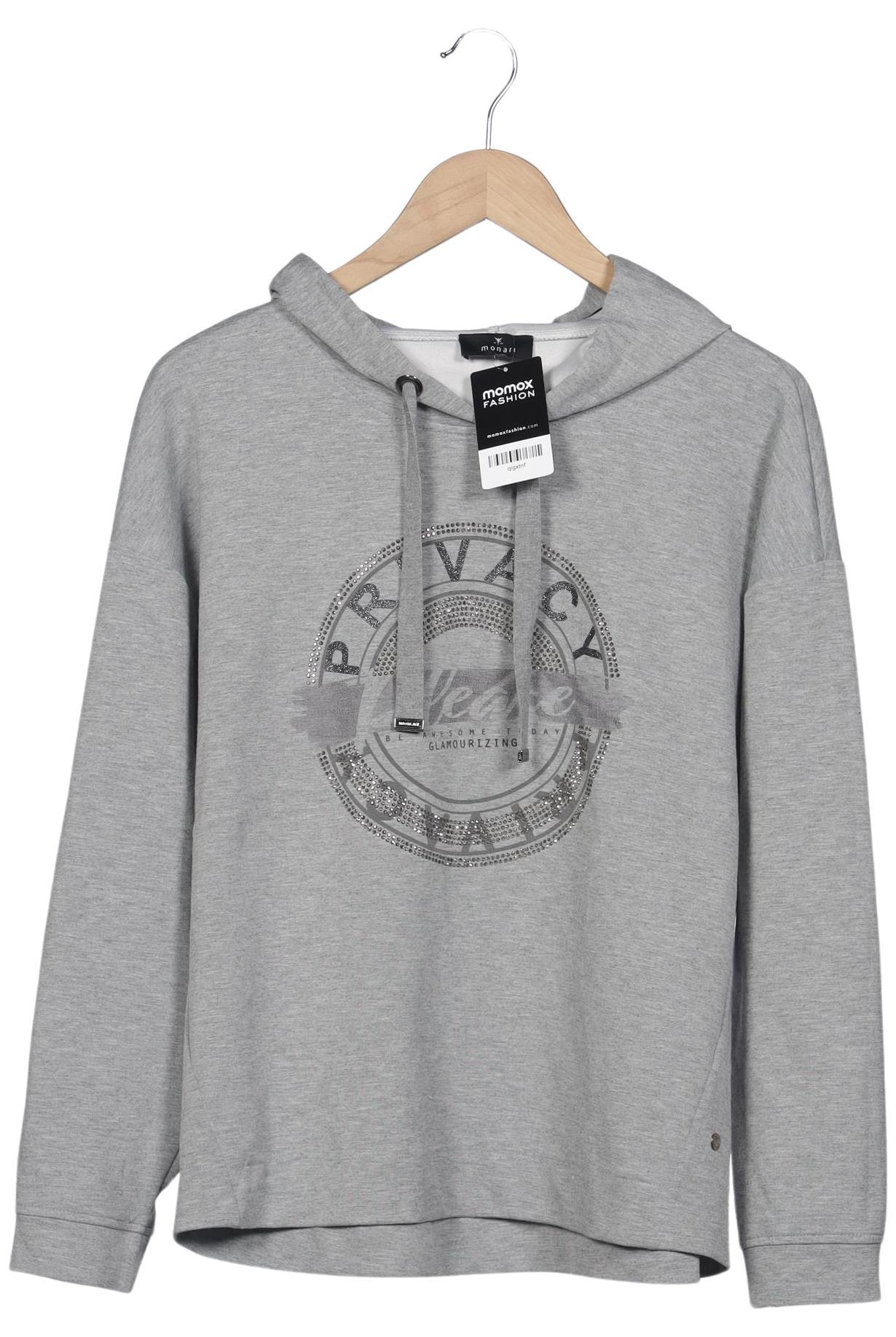 

monari Damen Kapuzenpullover, grau, Gr. 42