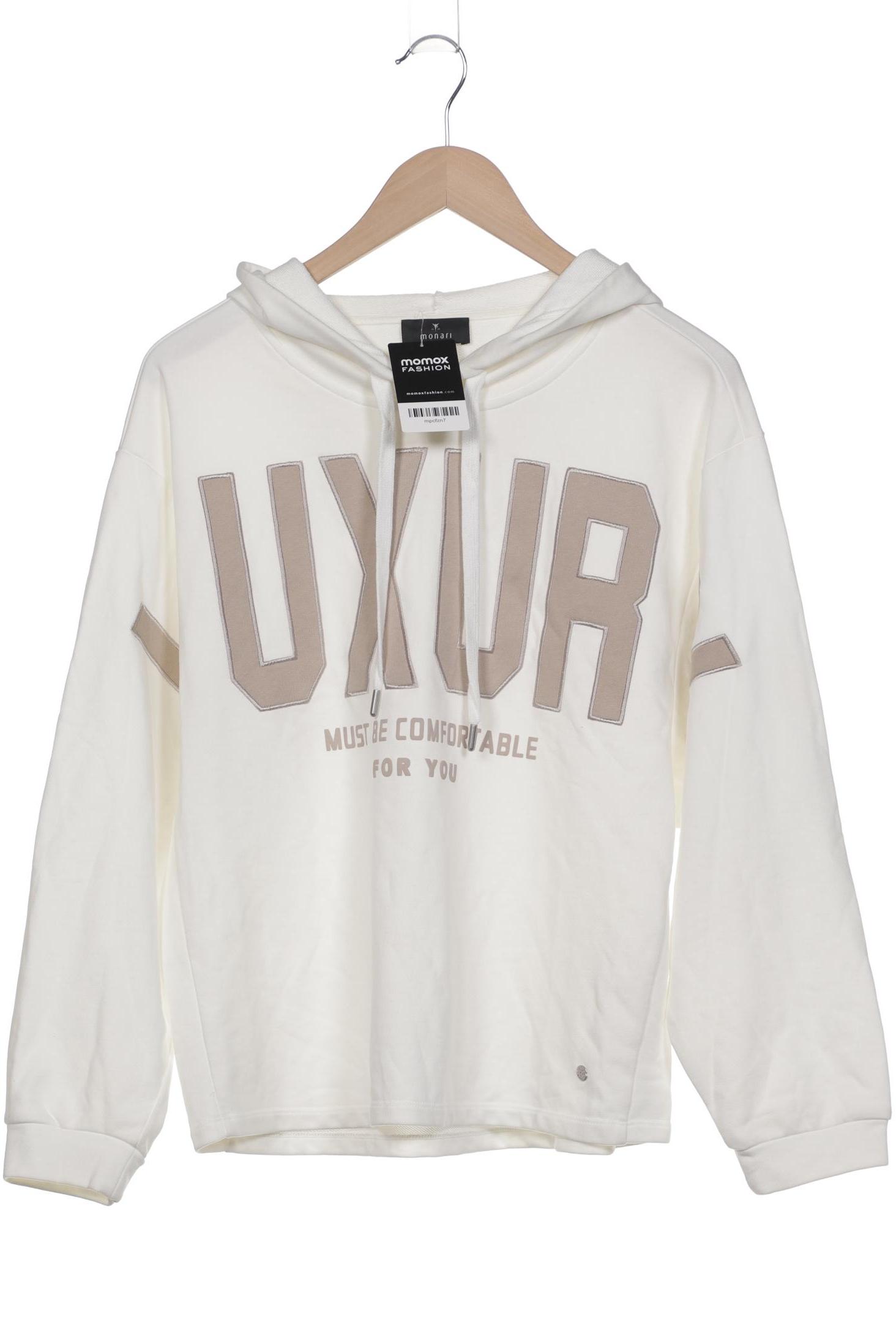 

monari Damen Kapuzenpullover, weiß, Gr. 40