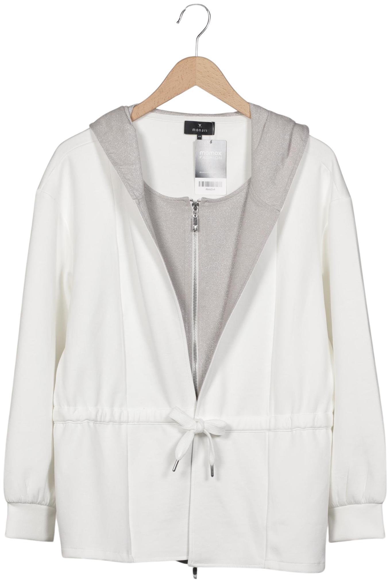 

monari Damen Kapuzenpullover, weiß, Gr. 44