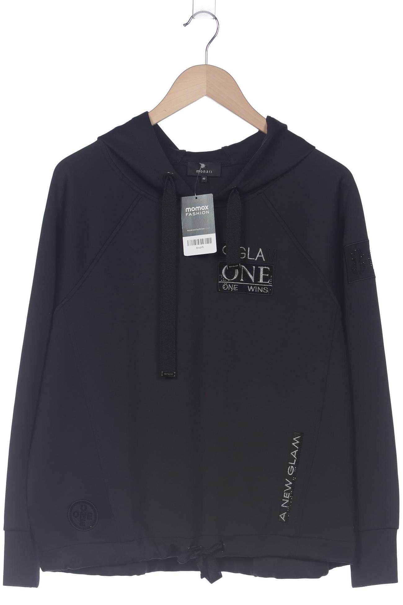 

monari Damen Kapuzenpullover, schwarz, Gr. 40