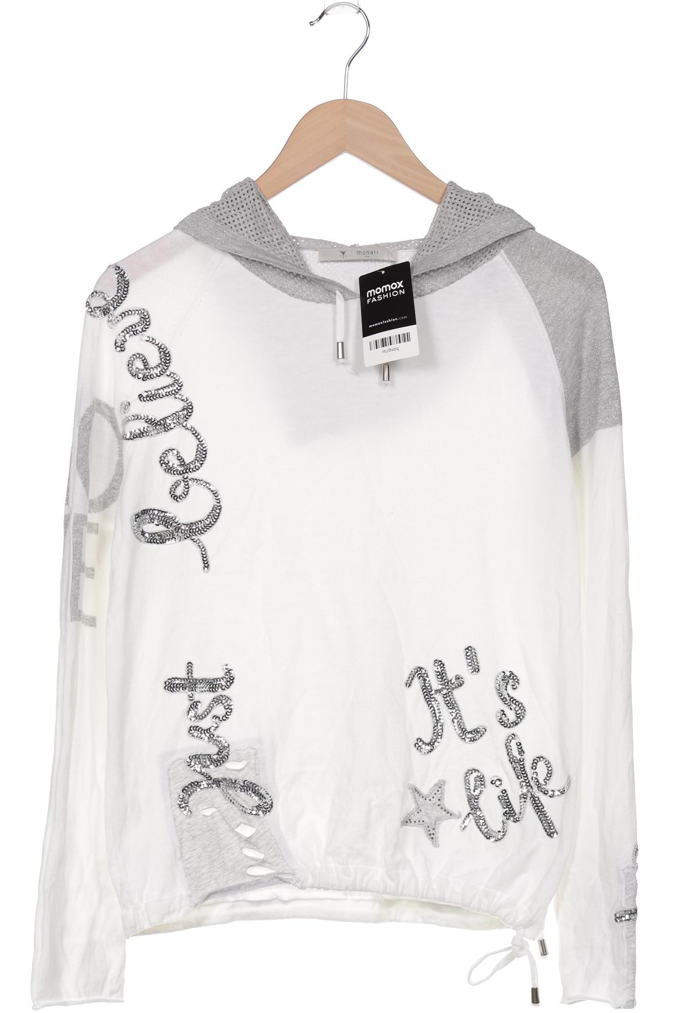 

monari Damen Kapuzenpullover, weiß, Gr. 38
