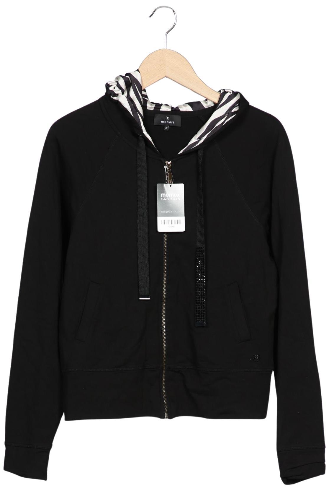 

monari Damen Kapuzenpullover, schwarz, Gr. 38