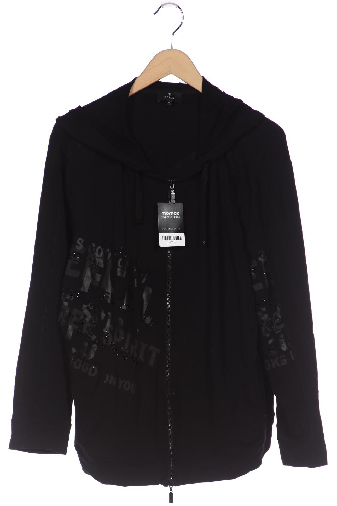 

monari Damen Kapuzenpullover, schwarz, Gr. 46