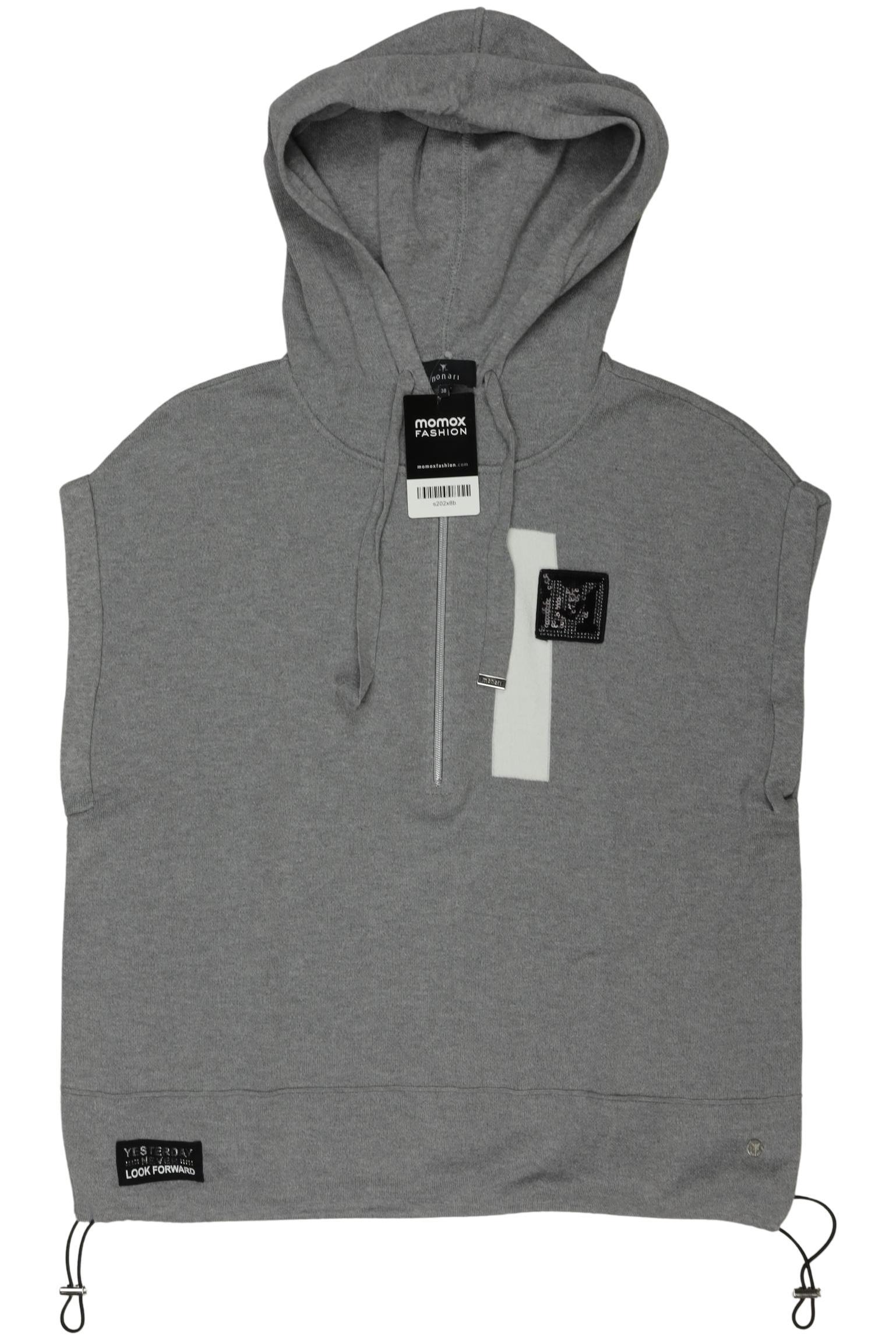 

monari Damen Kapuzenpullover, grau, Gr. 38