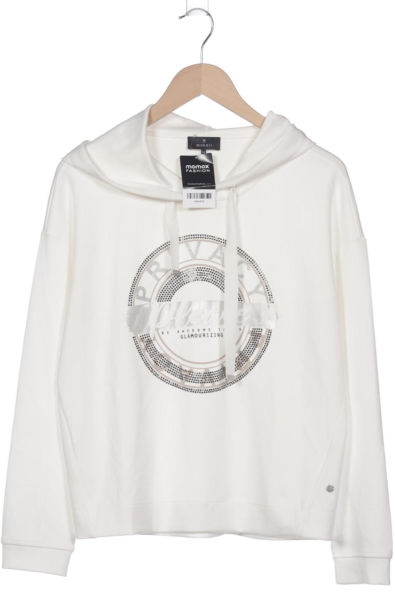 

monari Damen Kapuzenpullover, weiß, Gr. 38
