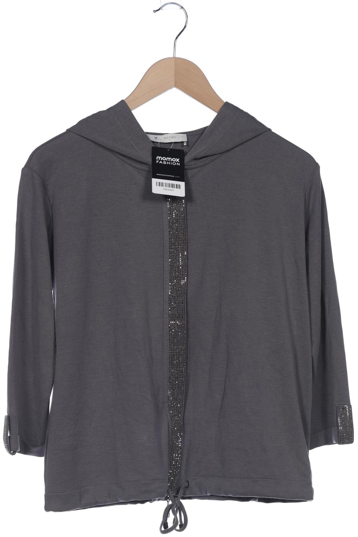 

monari Damen Kapuzenpullover, grau, Gr. 38