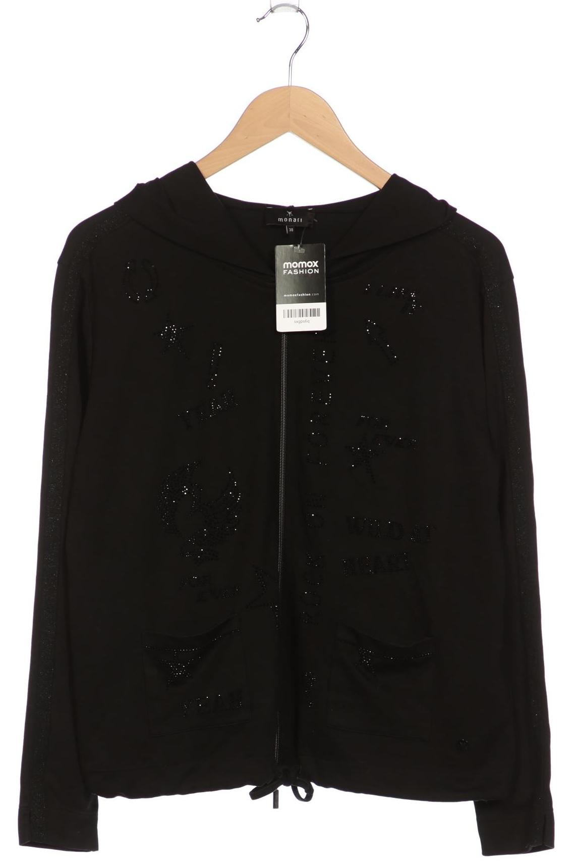 

monari Damen Kapuzenpullover, schwarz, Gr. 38