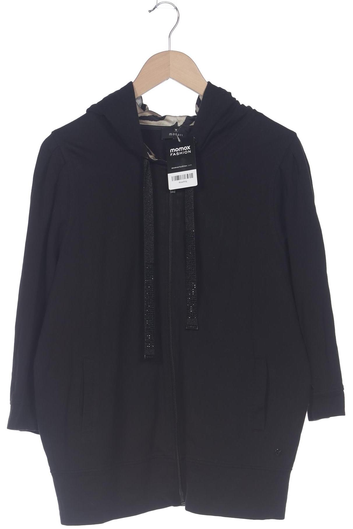 

monari Damen Kapuzenpullover, schwarz, Gr. 44