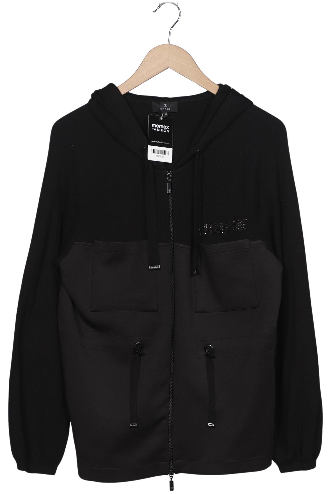 

monari Damen Kapuzenpullover, schwarz, Gr. 42
