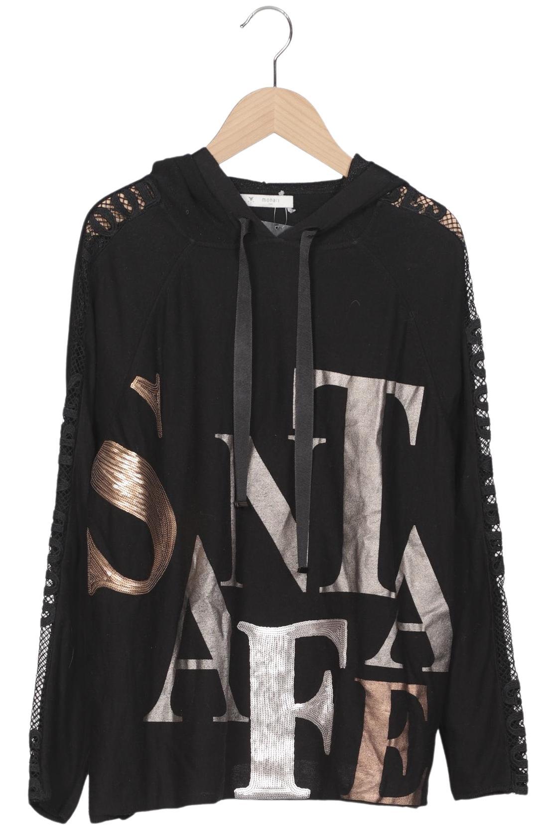 

monari Damen Kapuzenpullover, schwarz, Gr. 44