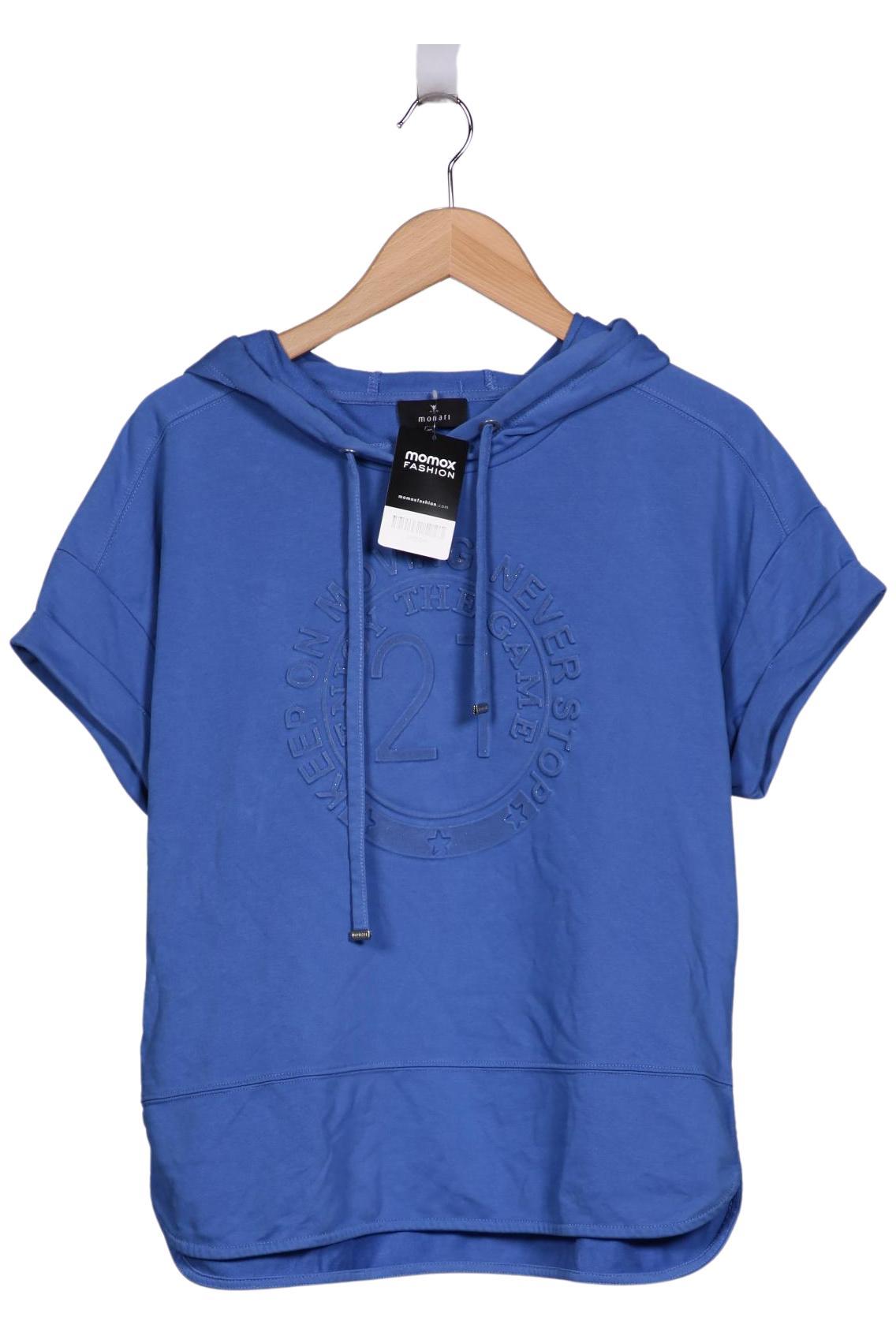

monari Damen Kapuzenpullover, blau, Gr. 40