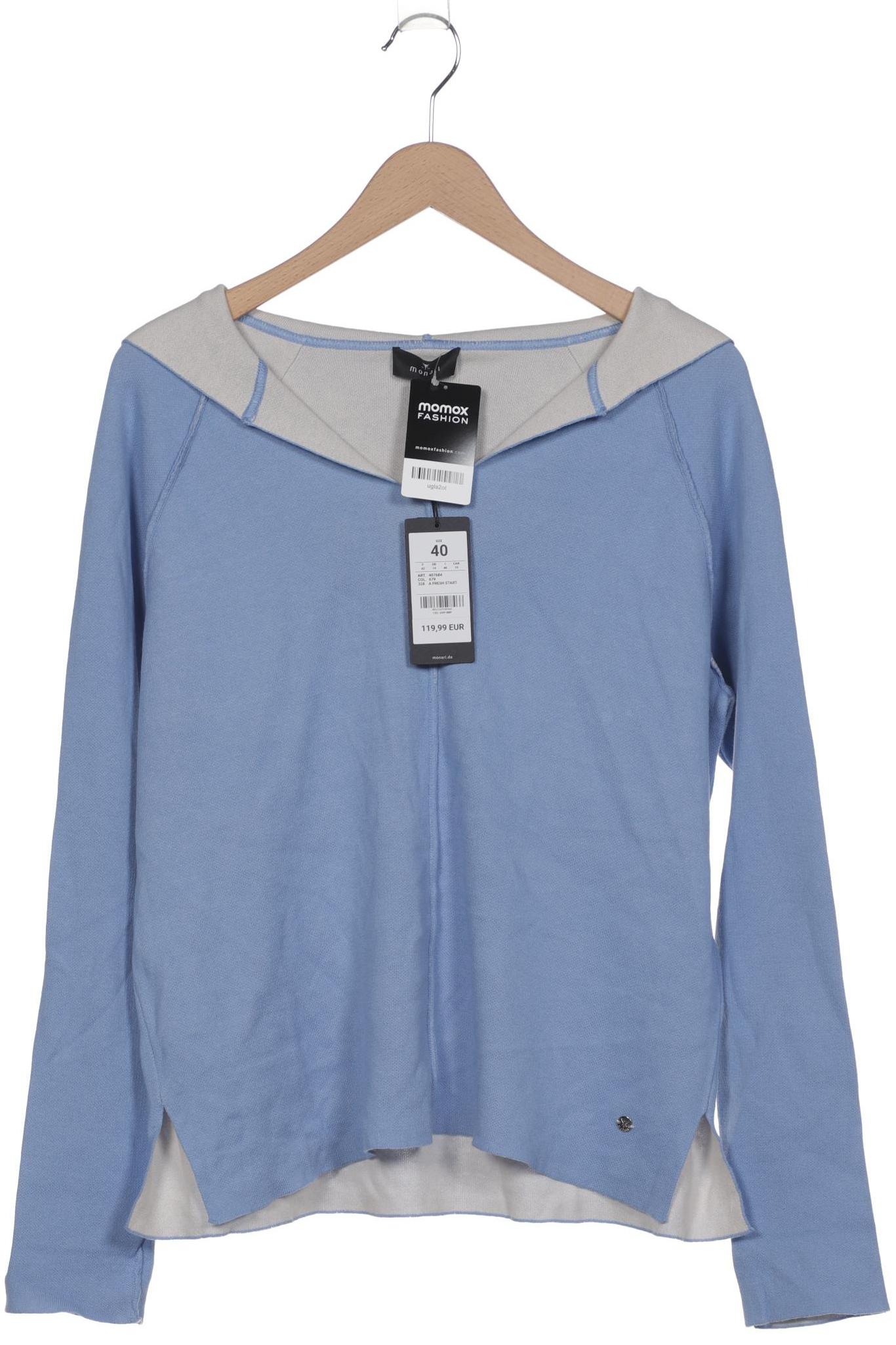 

monari Damen Kapuzenpullover, blau, Gr. 40