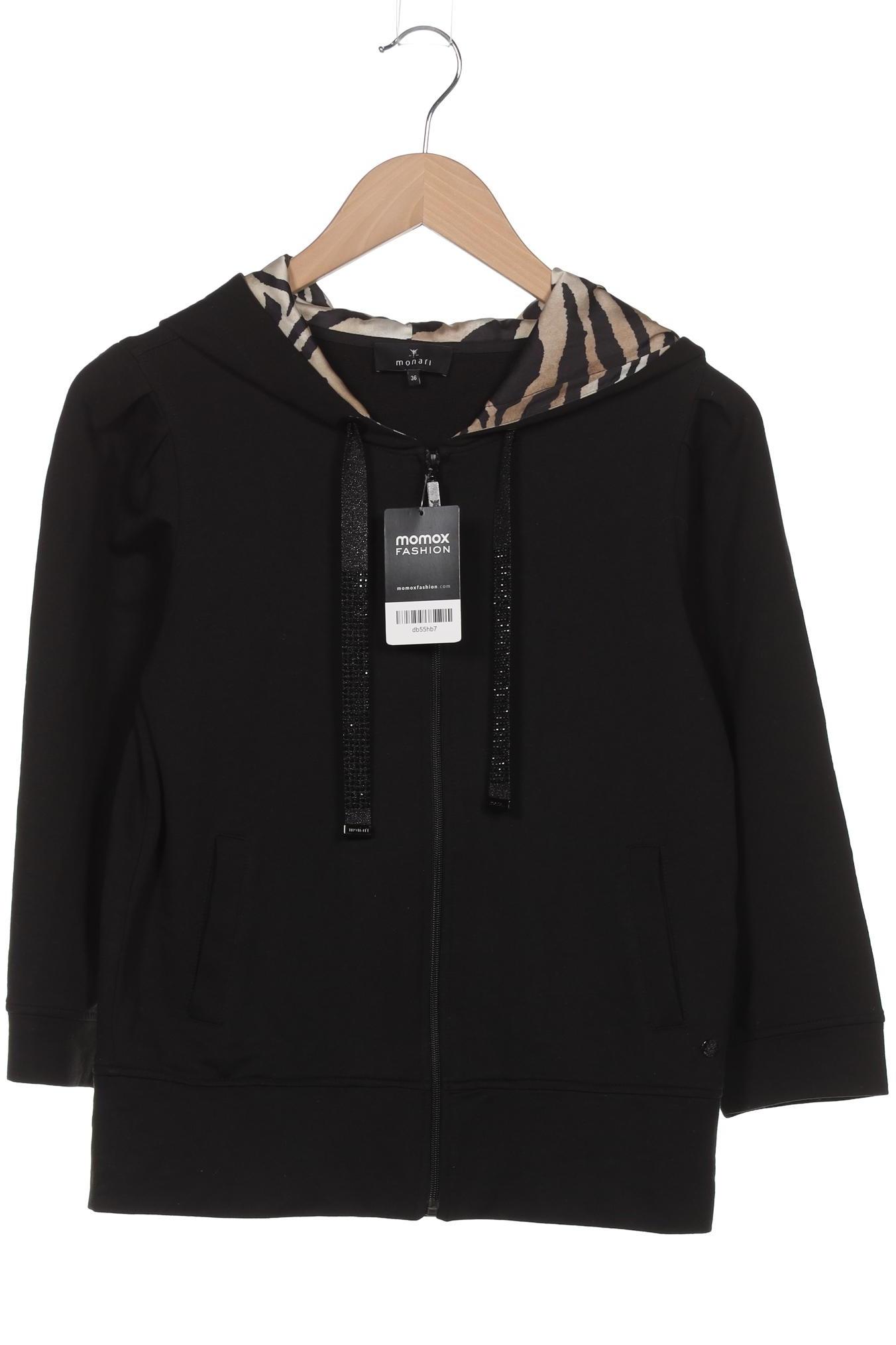 

monari Damen Kapuzenpullover, schwarz, Gr. 36