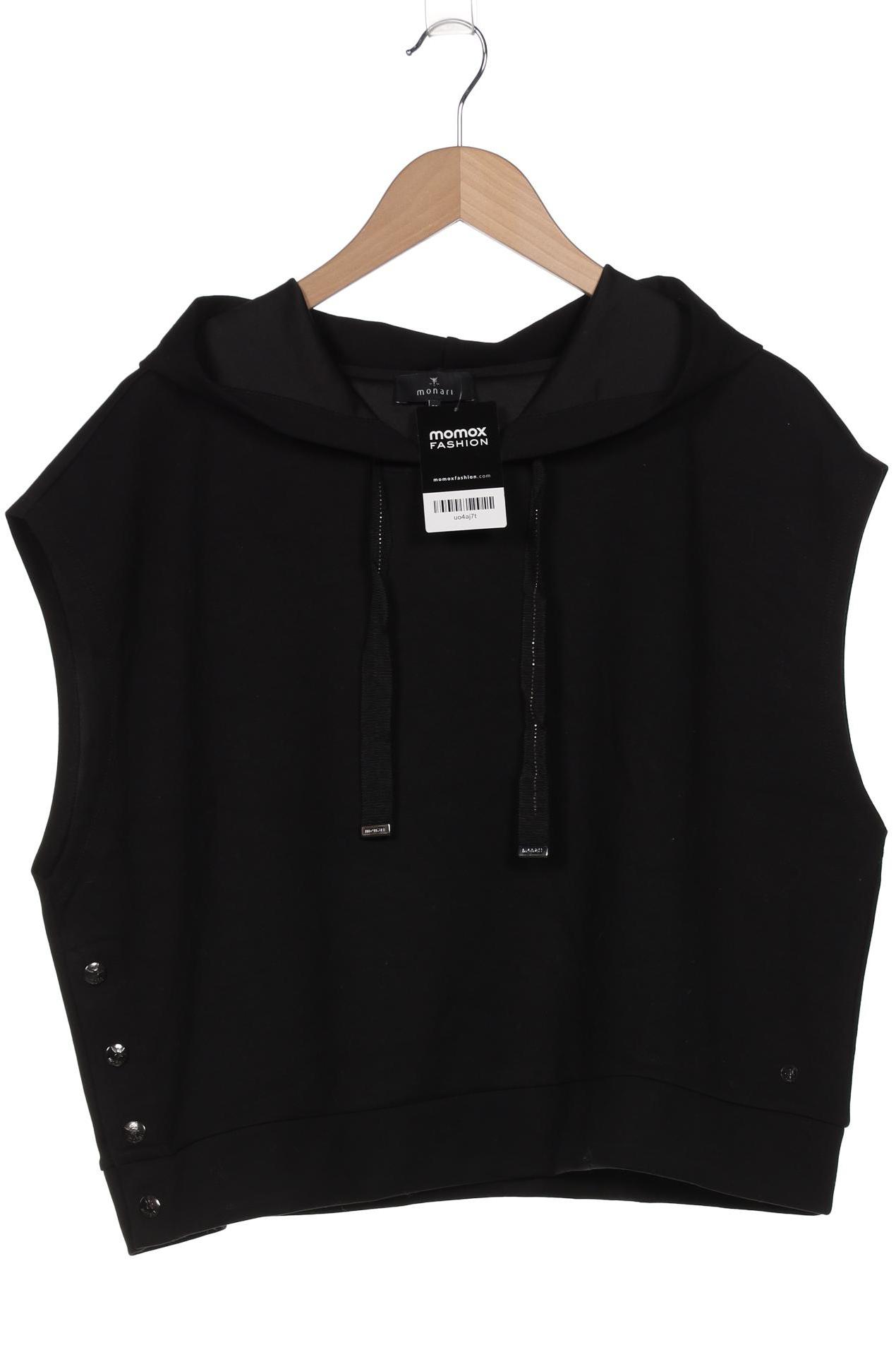 

monari Damen Kapuzenpullover, schwarz, Gr. 38