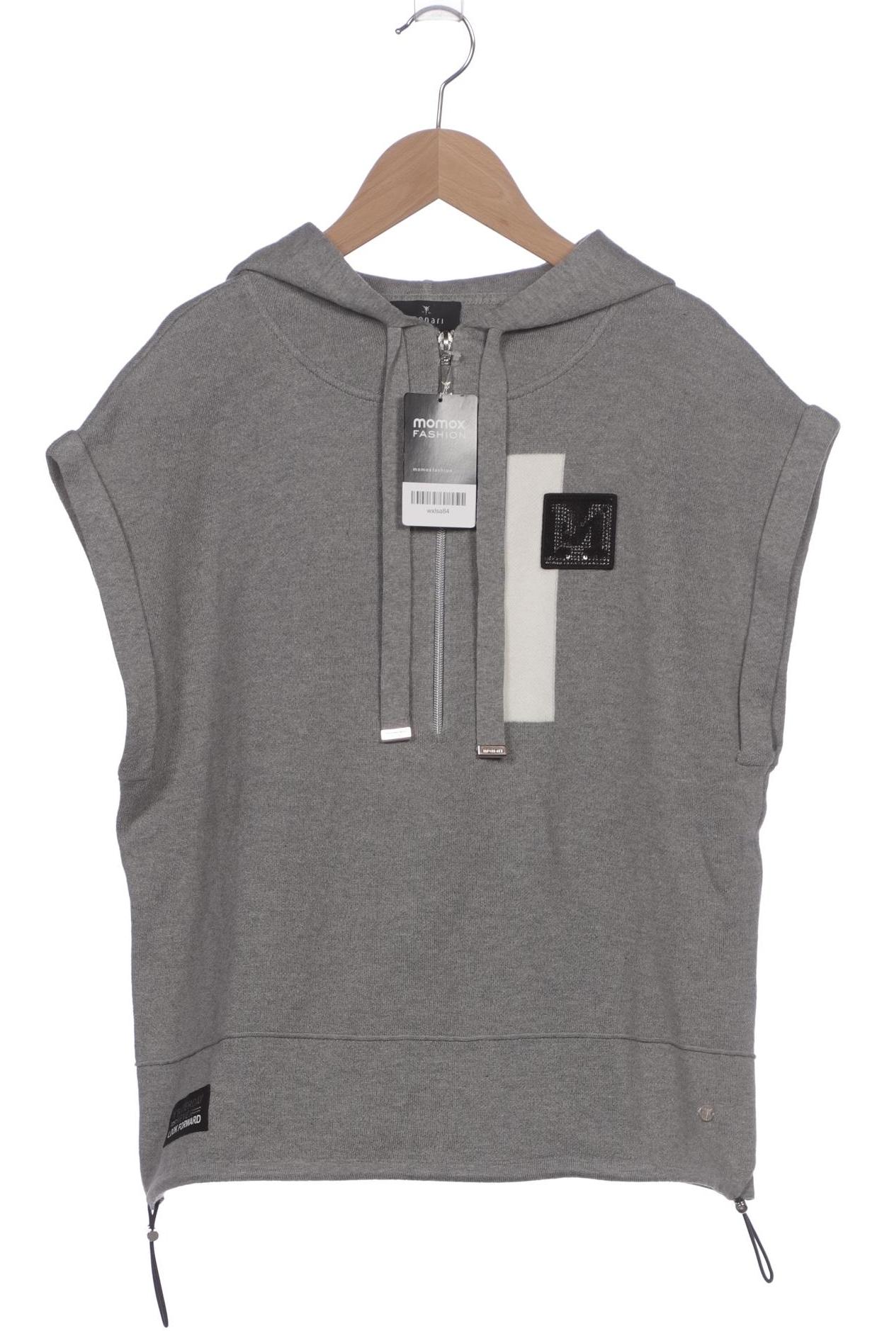 

monari Damen Kapuzenpullover, grau, Gr. 36