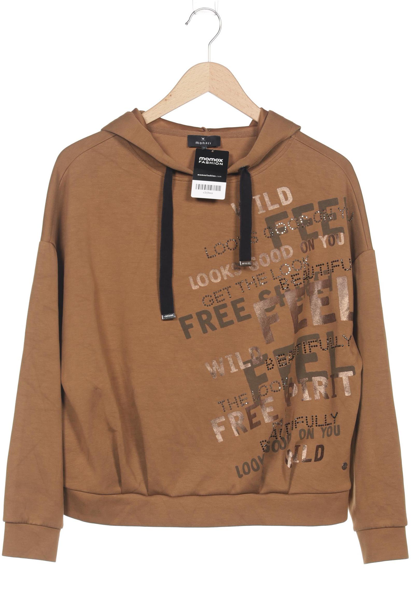 

monari Damen Kapuzenpullover, braun, Gr. 40