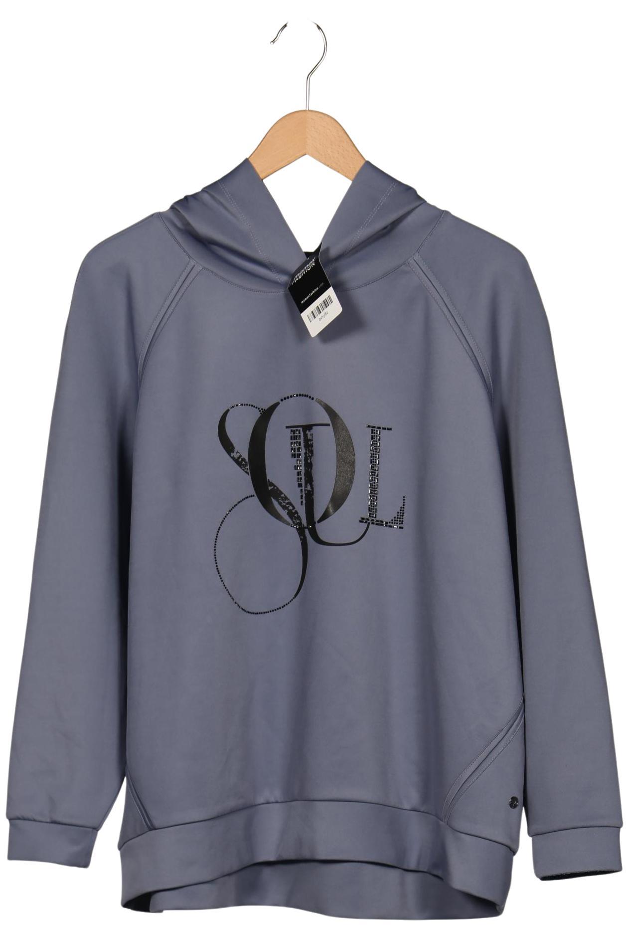 

monari Damen Kapuzenpullover, blau, Gr. 42