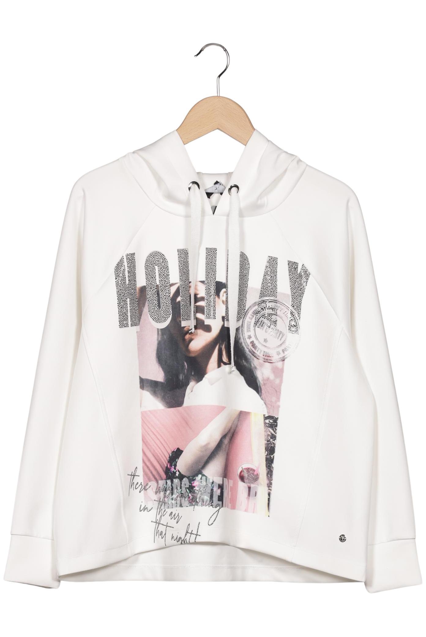 

monari Damen Kapuzenpullover, weiß, Gr. 38