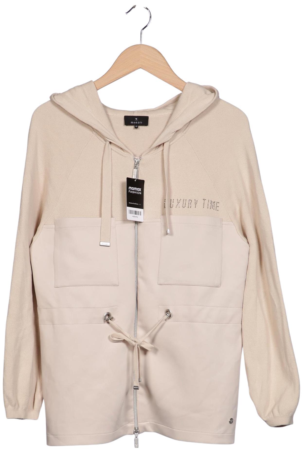 

monari Damen Kapuzenpullover, beige, Gr. 40
