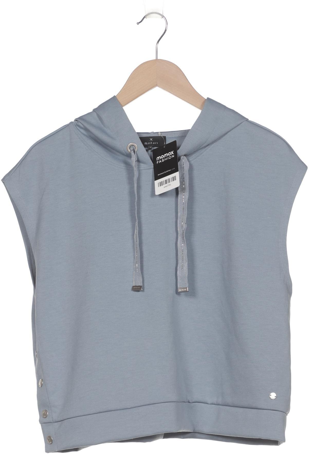 

monari Damen Kapuzenpullover, blau, Gr. 36