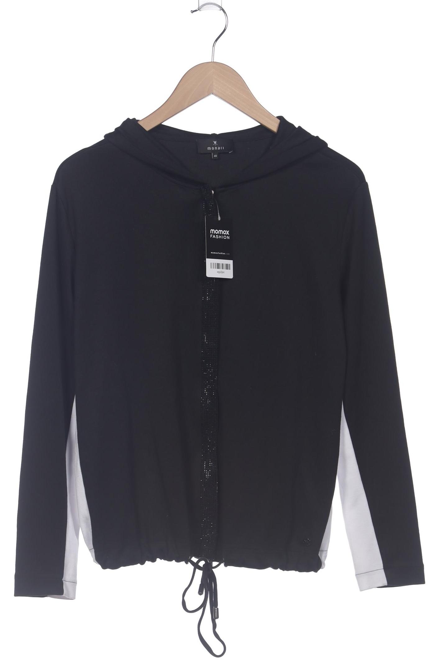 

monari Damen Kapuzenpullover, schwarz, Gr. 40