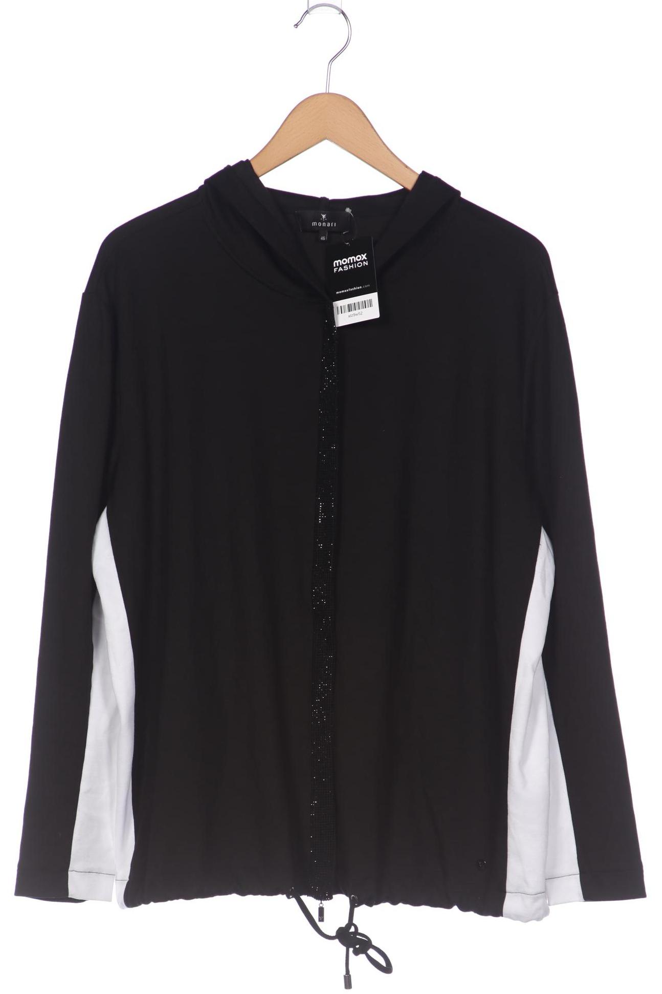 

monari Damen Kapuzenpullover, schwarz, Gr. 46