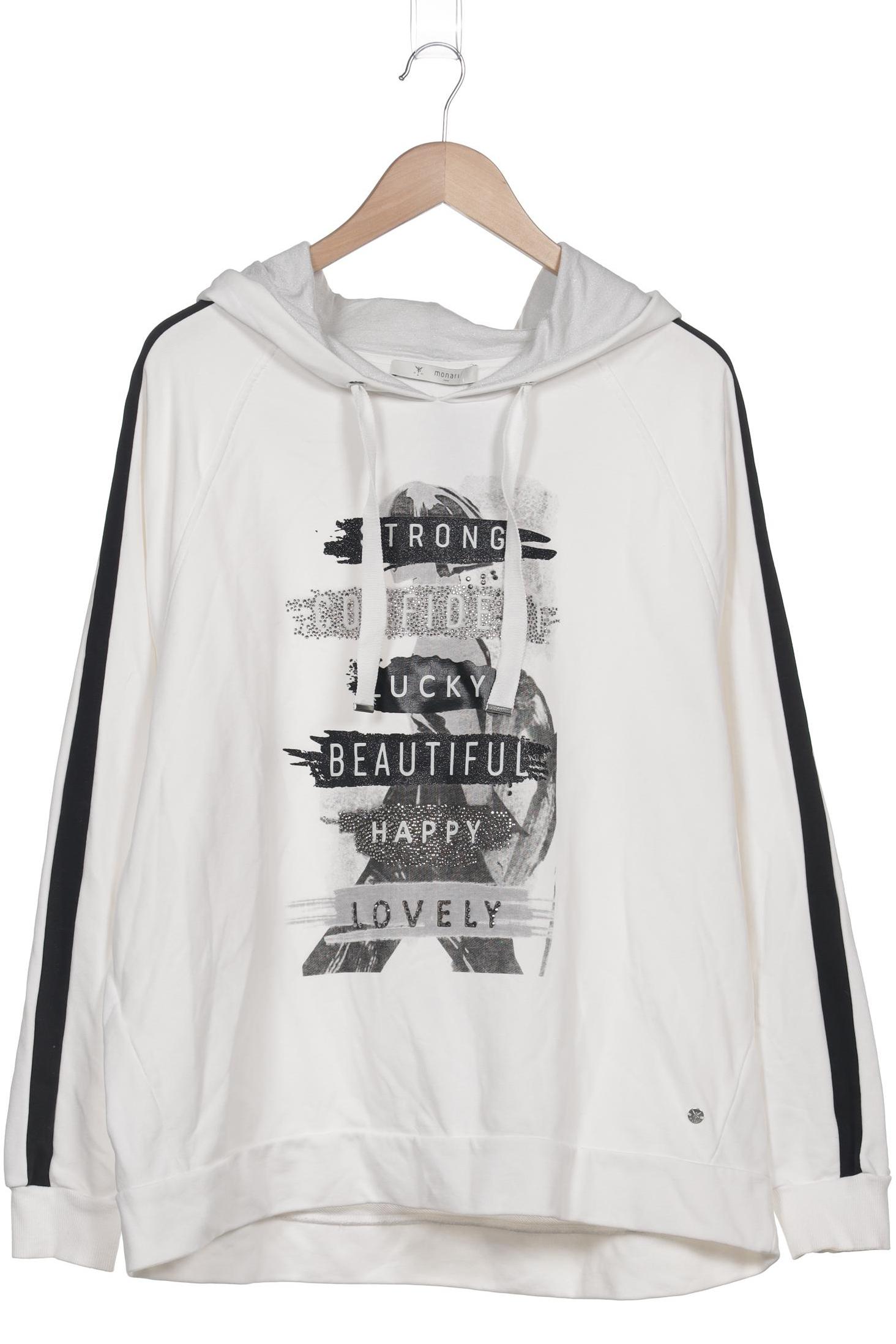 

monari Damen Kapuzenpullover, weiß, Gr. 46
