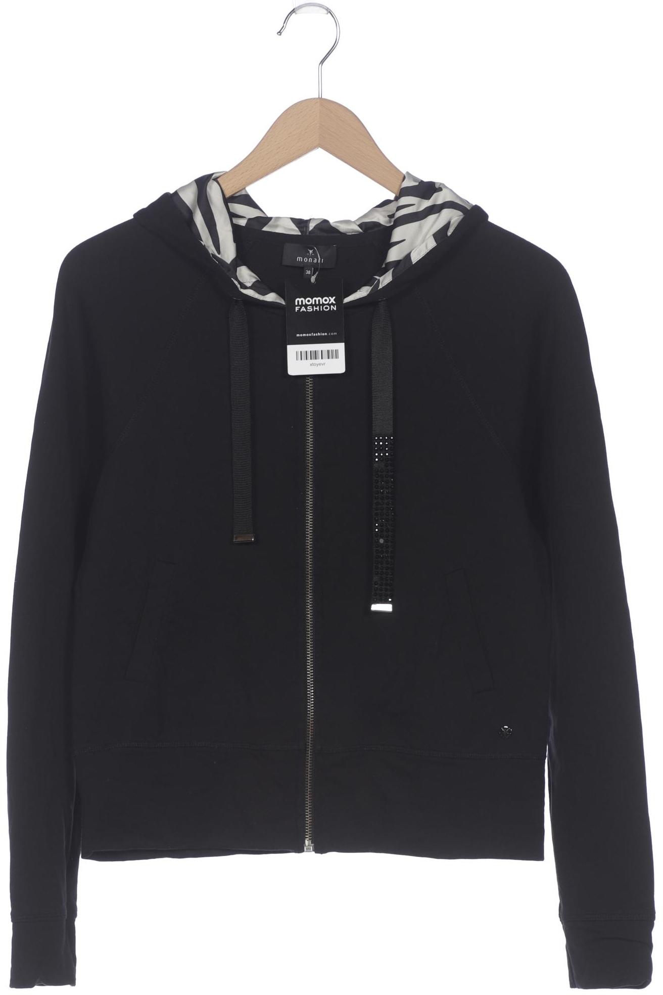 

monari Damen Kapuzenpullover, schwarz, Gr. 38