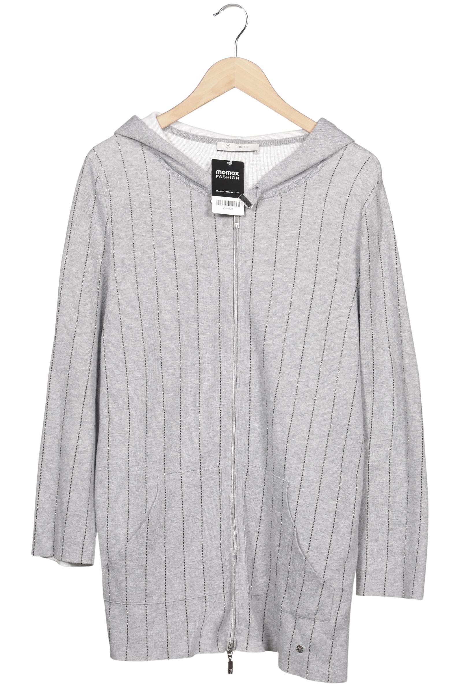 

monari Damen Kapuzenpullover, grau, Gr. 42