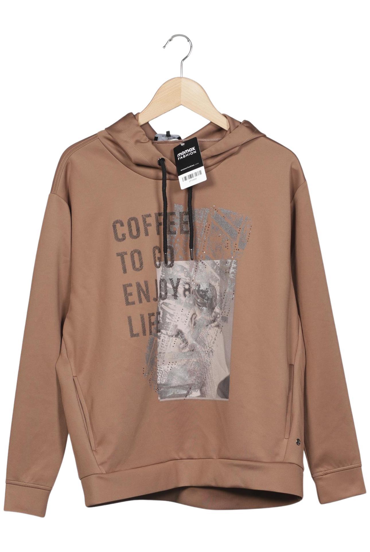 

monari Damen Kapuzenpullover, braun, Gr. 38