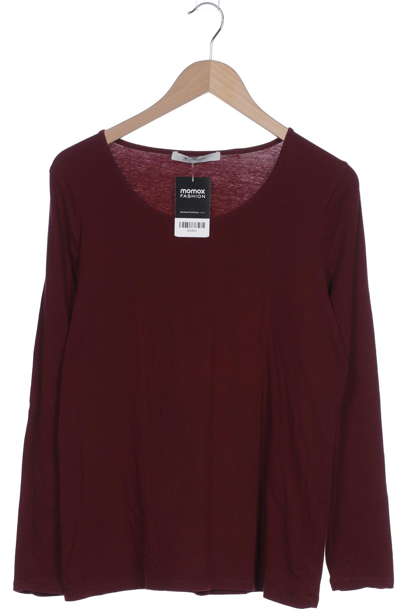 

monari Damen Langarmshirt, bordeaux, Gr. 38