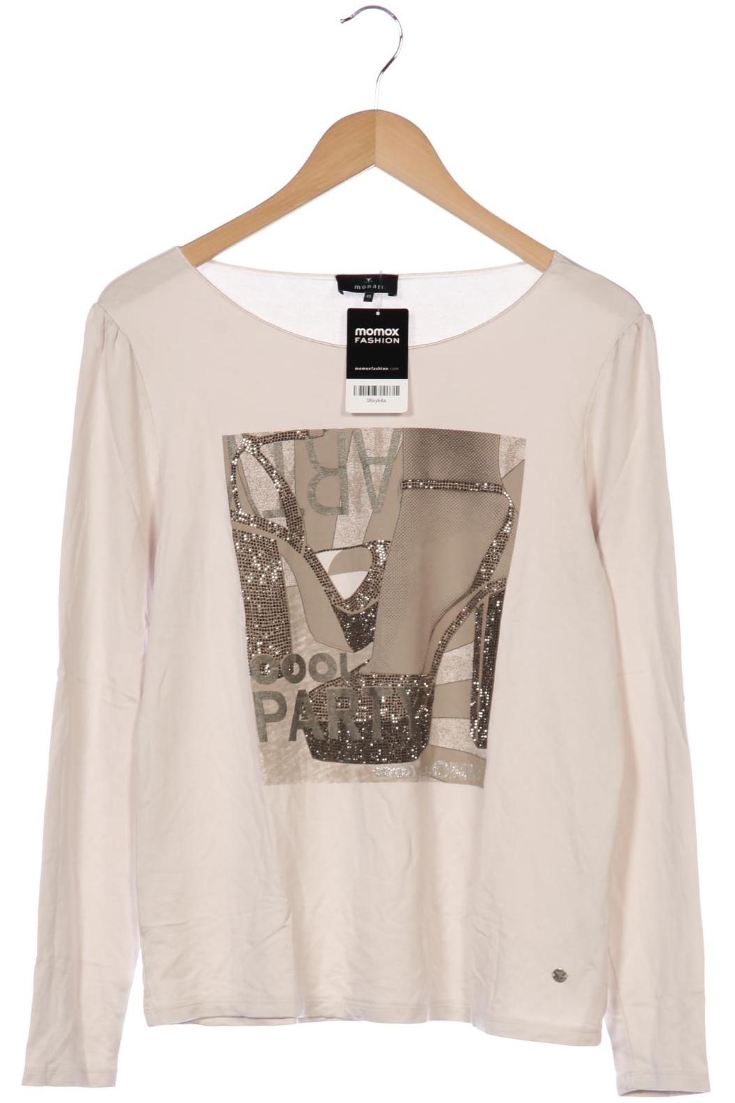 

monari Damen Langarmshirt, cremeweiß, Gr. 40