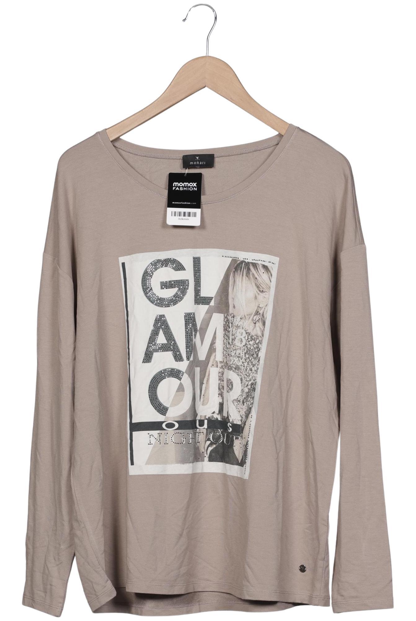 

monari Damen Langarmshirt, beige, Gr. 46