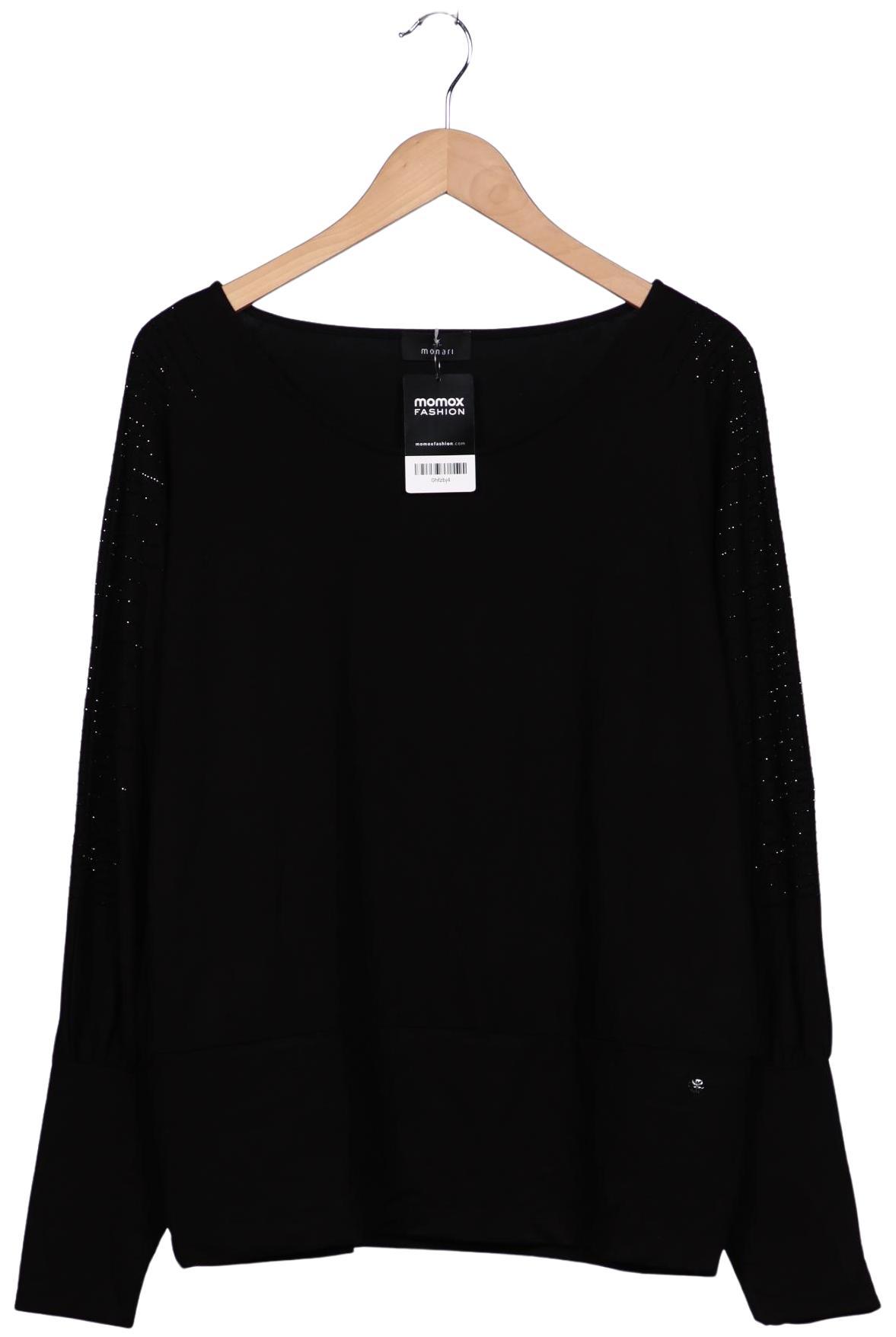 

monari Damen Langarmshirt, schwarz, Gr. 46