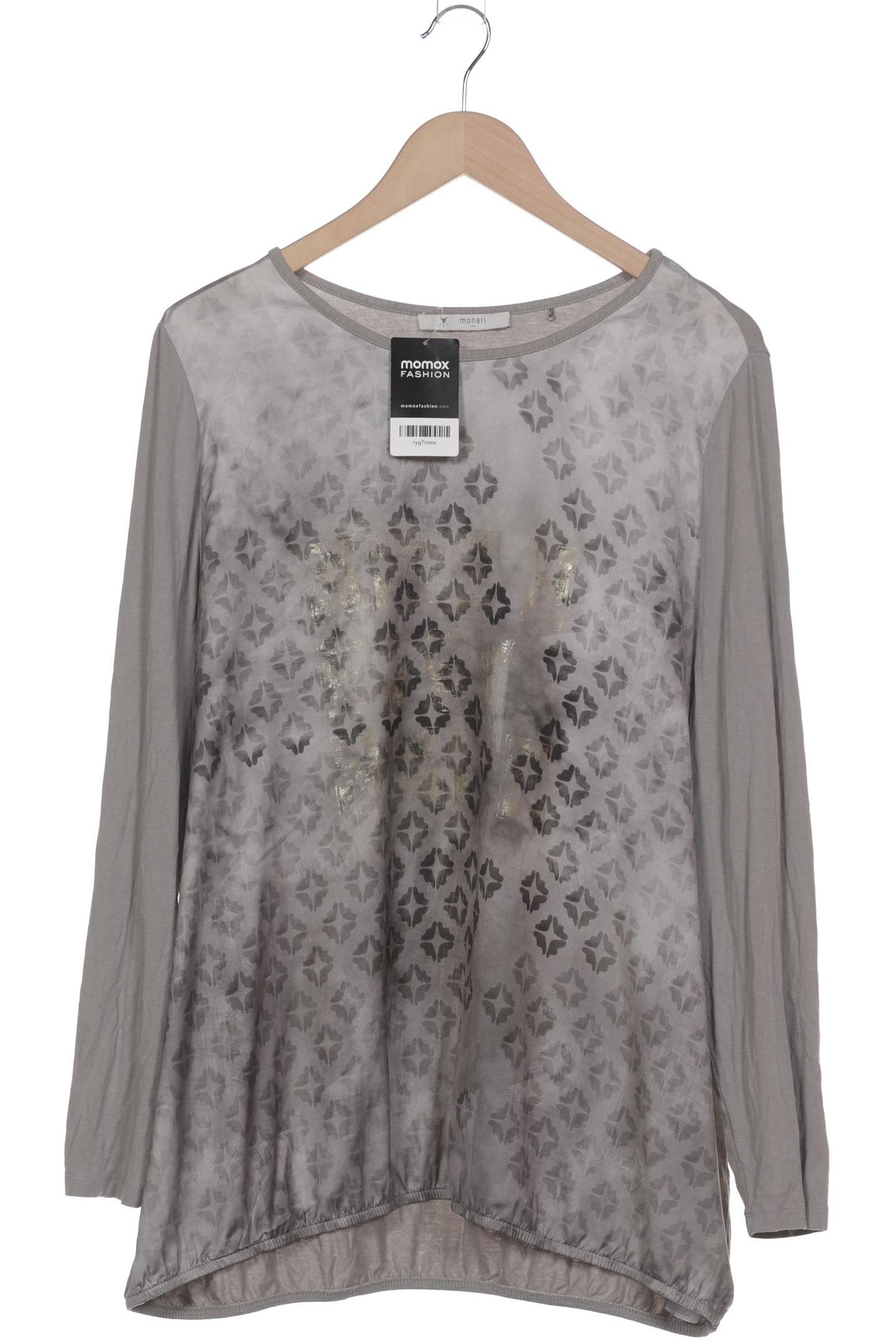 

monari Damen Langarmshirt, grau, Gr. 46