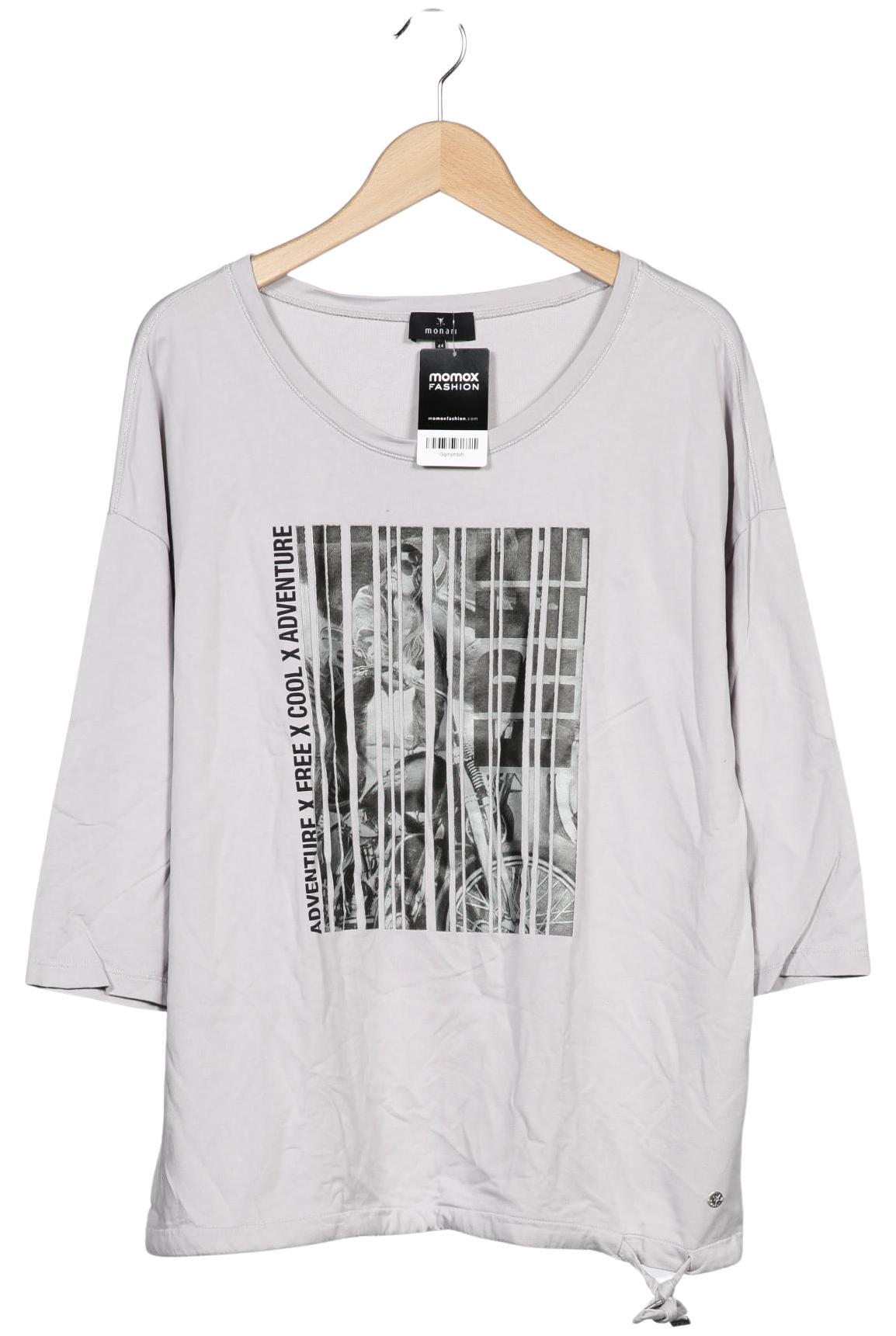 

monari Damen Langarmshirt, grau, Gr. 44