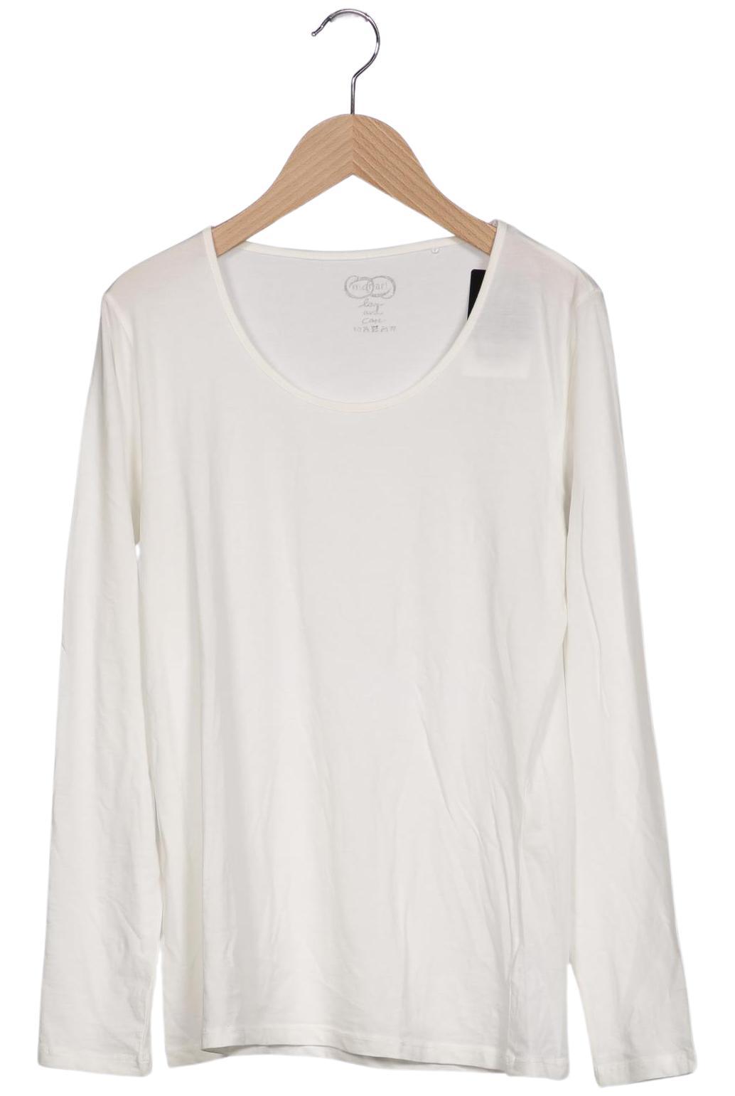 

monari Damen Langarmshirt, weiß, Gr. 40