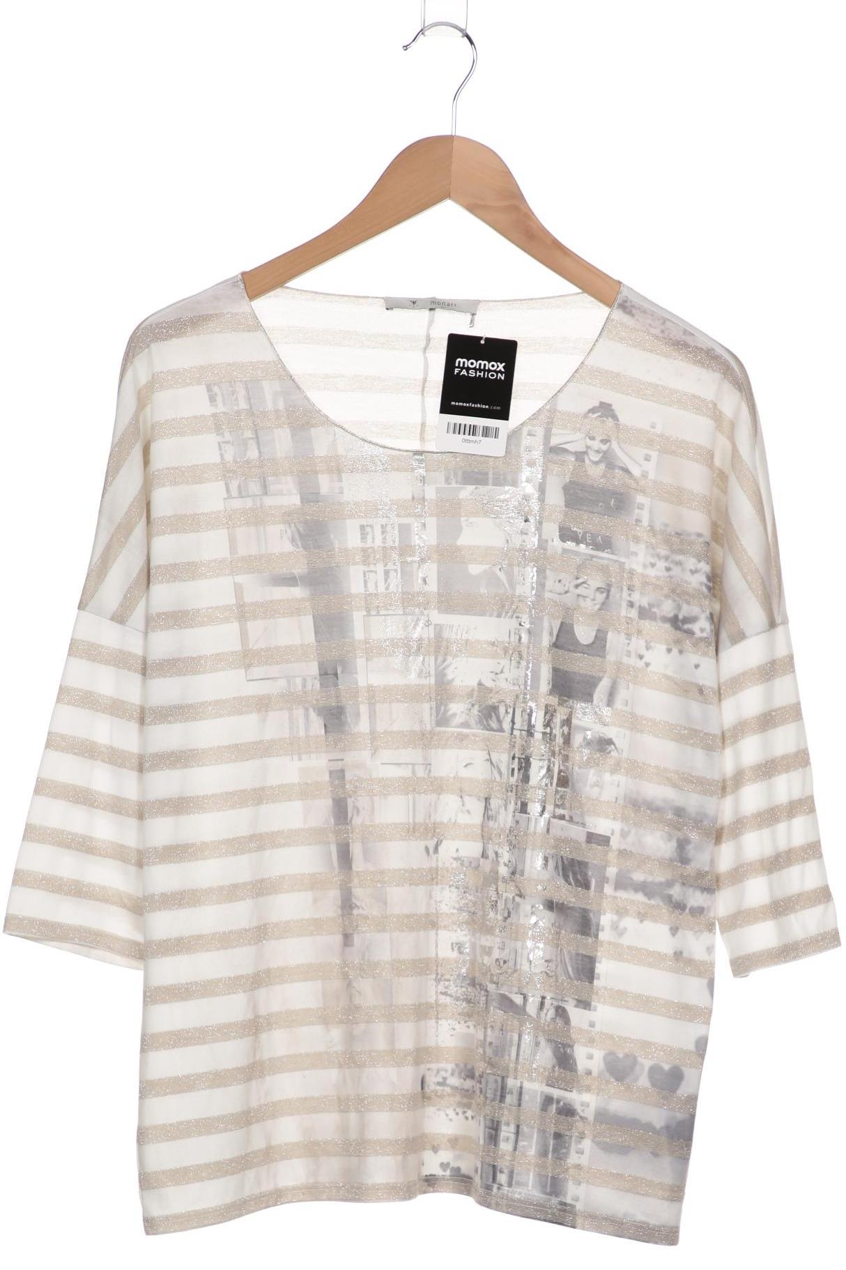 

monari Damen Langarmshirt, weiß
