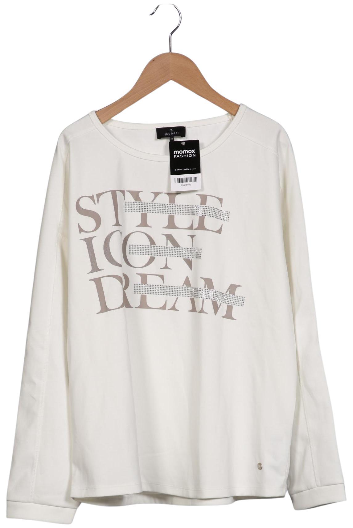 

monari Damen Langarmshirt, cremeweiß, Gr. 42