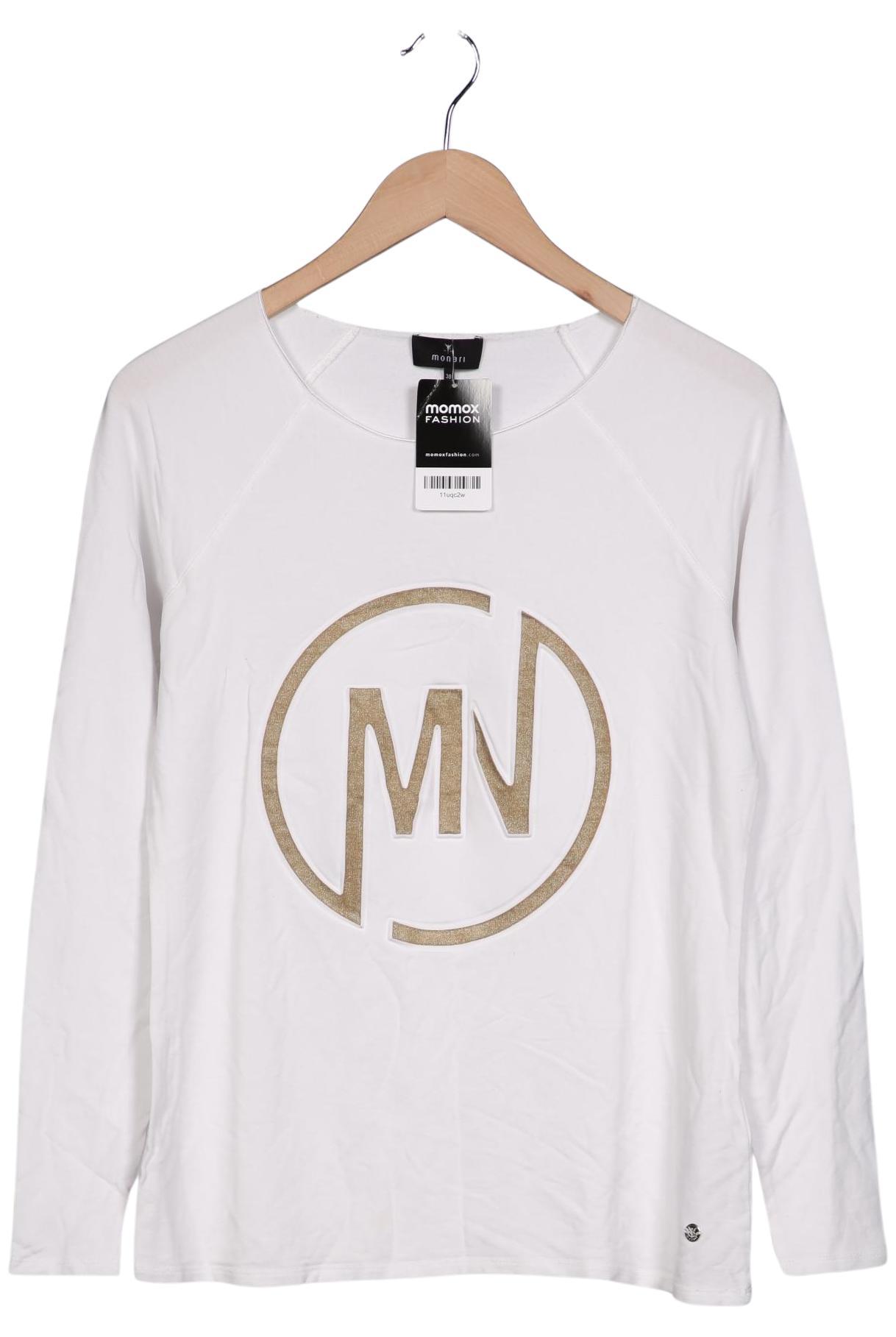 

monari Damen Langarmshirt, weiß, Gr. 38