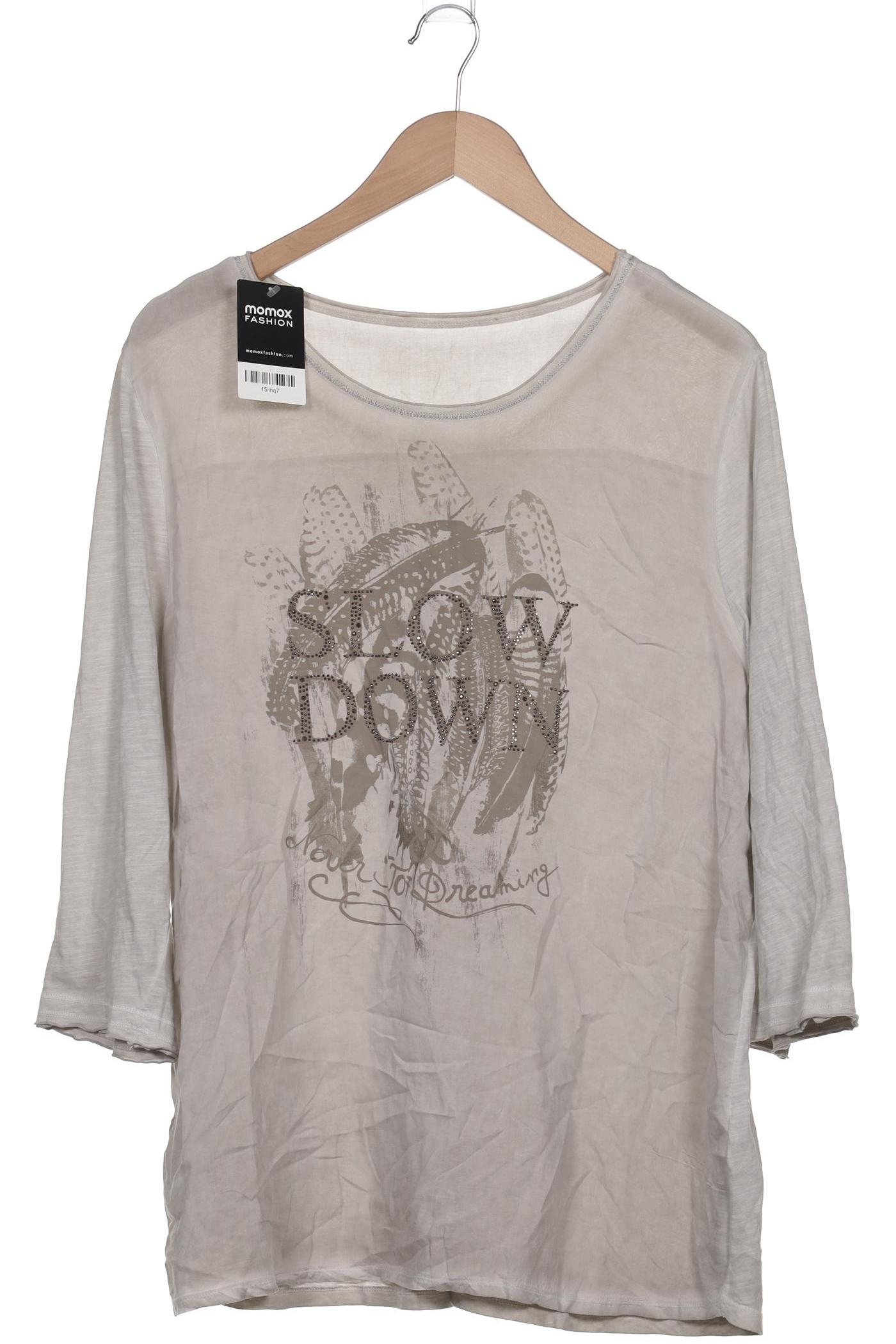 

monari Damen Langarmshirt, grau, Gr. 46
