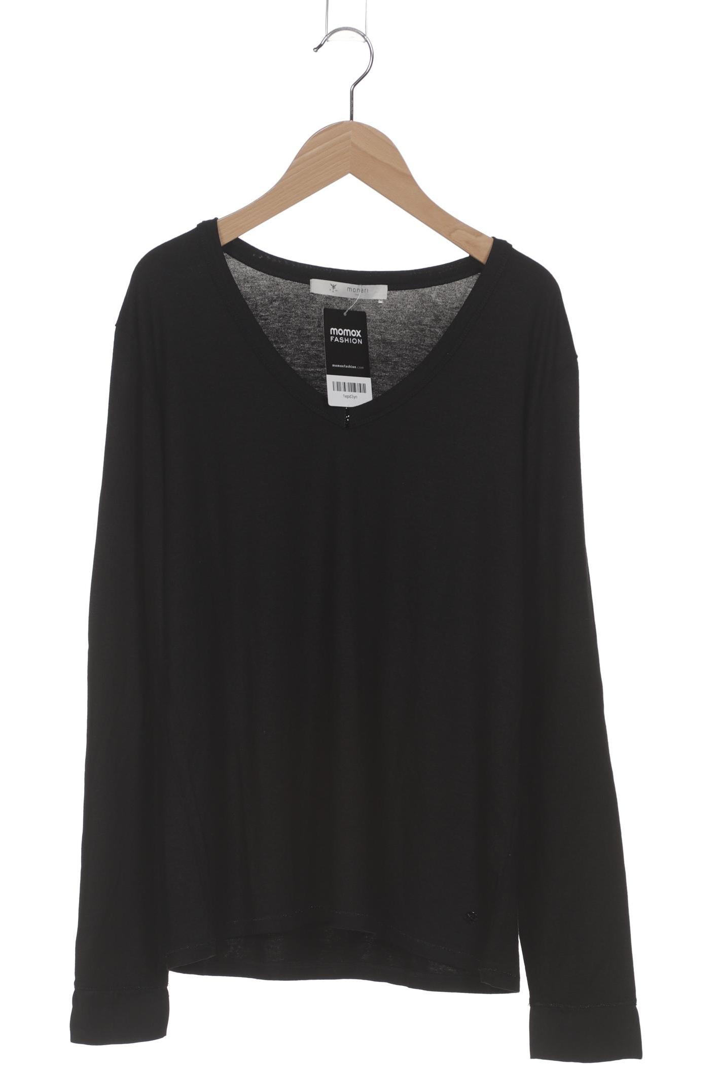

monari Damen Langarmshirt, schwarz, Gr. 38