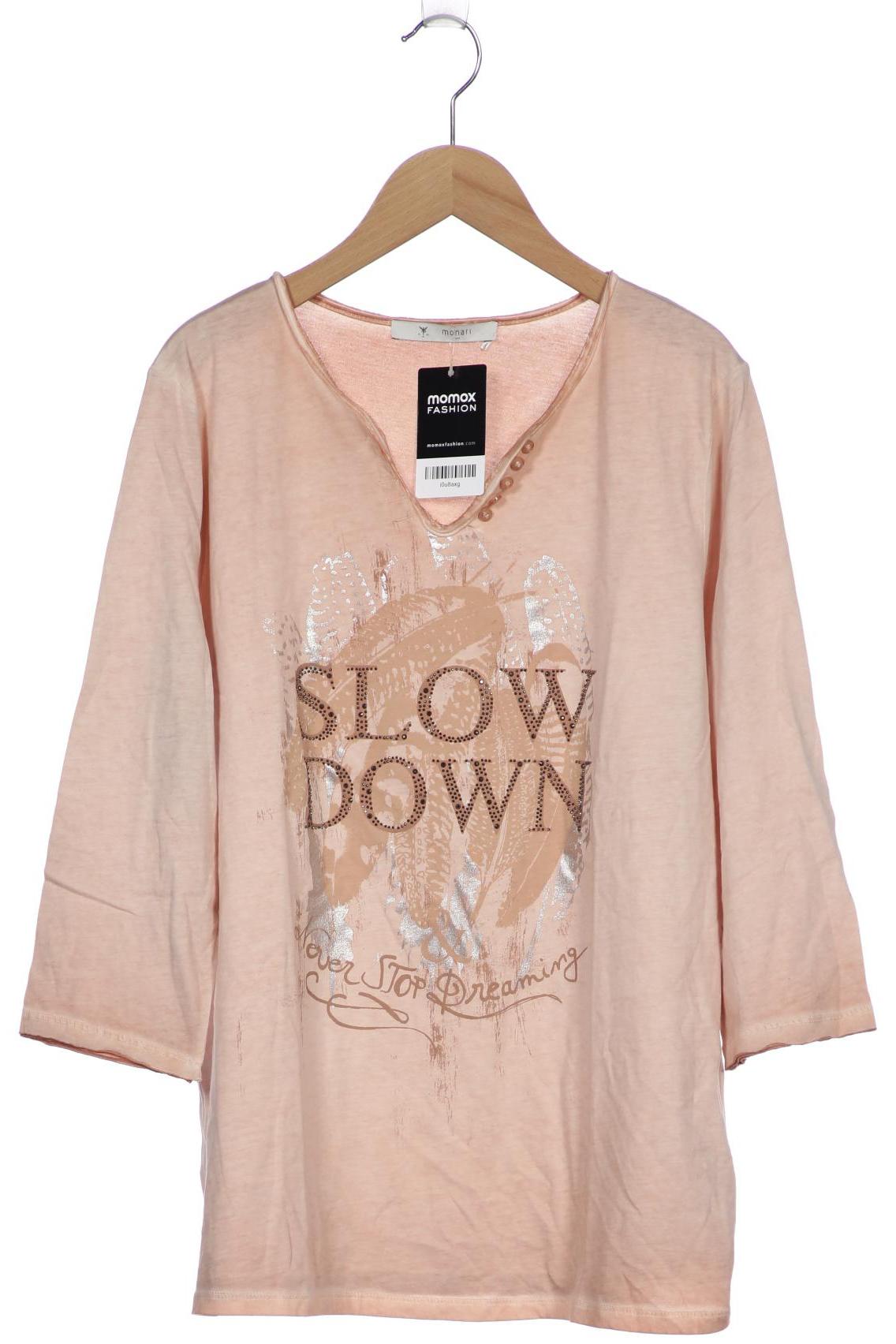 

monari Damen Langarmshirt, beige, Gr. 42